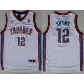 Oklahoma City Thunder 12 Steven Adams White Revolution 30 Swingman NBA Jerseys Cheap
