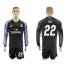 Real Madrid #22 Isco Sec Away Long Sleeves Soccer Club Jersey