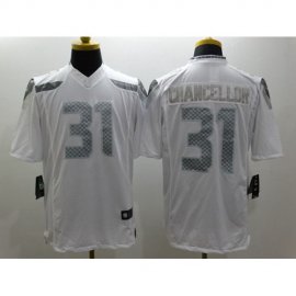 Nike Seattle Seahawks #31 Kam Chancellor White Mens Stitched NFL Limited Platinum Jersey