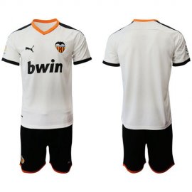 Valencia Blank Home Soccer Club Jersey