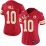 Nike Kansas City Chiefs #10 Tyreek Hill Red Team Color Womens Super Bowl LV Bound Stitched NFL Vapor Untouchable Limited Jersey