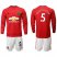 Manchester United #5 Marcos Rojo Red Home Long Sleeves Soccer Club Jersey