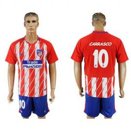 Atletico Madrid #10 Carrasco Home Soccer Club Jersey