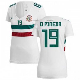 Womens Mexico #19 O.Pineda Away Soccer Country Jersey