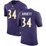 Nike Baltimore Ravens #34 Anthony Averett Purple Team Color Mens Stitched NFL Vapor Untouchable Elite Jersey