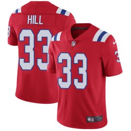 Nike New England Patriots #33 Jeremy Hill Red Alternate Mens Stitched NFL Vapor Untouchable Limited Jersey