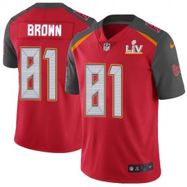 Nike Tampa Bay Buccaneers #81 Antonio Brown Red Team Color Youth Super Bowl LV Bound Stitched NFL Vapor Untouchable Limited Jersey