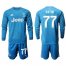 Juventus #77 Buffon Third Long Sleeves Soccer Club Jersey