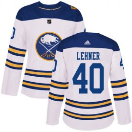 Adidas Buffalo Sabres #40 Robin Lehner White Authentic 2018 Winter Classic Womens Stitched NHL Jersey