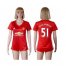 Womens Manchester United #51 Fosu-Mensah Red Home Soccer Club Jersey