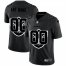 Las Vegas Raiders Custom Mens Nike Team Logo Dual Overlap Limited NFL Jersey Black