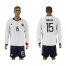 Colombia #15 Sabalsa Away Long Sleeves Soccer Country Jersey