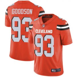 Nike Cleveland Browns #93 B.J. Goodson Orange Alternate Mens Stitched NFL Vapor Untouchable Limited Jersey