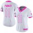 Nike Miami Dolphins #11 DeVante Parker White/Pink Womens Stitched NFL Limited Rush Fashion Jersey