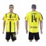 Dortmund #14 Leitner Home Soccer Club Jersey