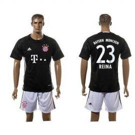 Bayern Munchen #23 Reina Goalkeeper Black Soccer Club Jersey