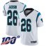 Nike Carolina Panthers #26 Donte Jackson White Mens Stitched NFL 100th Season Vapor Limited Jersey