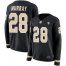 Nike New Orleans Saints #28 Latavius Murray Black Team Color Womens Stitched NFL Limited Therma Long Sleeve Jersey