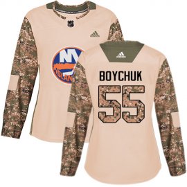 Adidas New York Islanders #55 Johnny Boychuk Camo Authentic 2017 Veterans Day Womens Stitched NHL Jersey