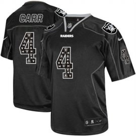Nike Las Vegas Raiders #4 Derek Carr New Lights Out Black Mens Stitched NFL Elite Jersey