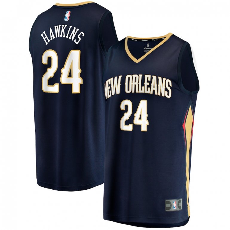 Jordan Hawkins New Orleans Pelicans Fanatics Branded Youth 2023 NBA Draft First Round Pick Fast Break Replica Jersey – Icon Edition – Navy Jordan Hawkins New Orleans Pelicans Fanatics Branded Youth 2023 NBA Draft First Round Pick Fast Break Replica Jersey – Icon Edition – Navy