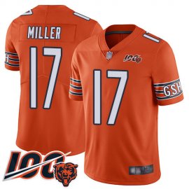 Nike Chicago Bears #17 Anthony Miller Orange Mens Stitched NFL Limited Rush 100th Season Jersey