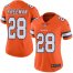 Nike Denver Broncos #28 Royce Freeman Orange Womens Stitched NFL Limited Rush Jersey