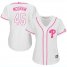 Philadelphia Phillies #45 Tug McGraw White/Pink Fashion Womens Stitched MLB Jersey