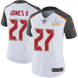 Nike Tampa Bay Buccaneers #27 Ronald Jones II White Womens Super Bowl LV Bound Stitched NFL Vapor Untouchable Limited Jersey