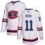 Adidas Montreal Canadiens #11 Saku Koivu White Authentic 2017 100 Classic Stitched NHL Jersey