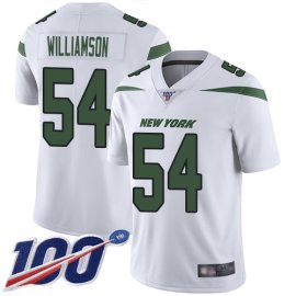 Nike New York Jets #54 Avery Williamson White Mens Stitched NFL 100th Season Vapor Limited Jersey