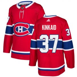 Adidas Montreal Canadiens #37 Keith Kinkaid Red Home Authentic Stitched Youth NHL Jersey