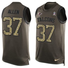 Nike Atlanta Falcons #37 Ricardo Allen Green Mens Stitched NFL Limited Salute To Service Tank Top Jersey