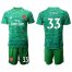 Arsenal #33 Cech Green Goalkeeper Soccer Club Jersey