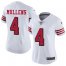 Nike San Francisco 49ers #4 Nick Mullens White Rush Womens Stitched NFL Vapor Untouchable Limited Jersey