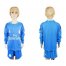 Real Madrid Blank Sky Blue Goalkeeper Long Sleeves Kid Soccer Club Jersey