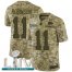 Nike Kansas City Chiefs #11 Demarcus Robinson Camo Super Bowl LIV 2020 Mens Stitched NFL Limited 2018 Salute To Service Jersey