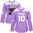 Adidas St. Louis Blues #10 Brayden Schenn Purple Authentic Fights Cancer Stanley Cup Champions Womens Stitched NHL Jersey