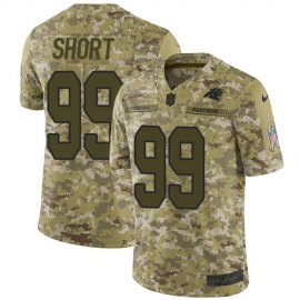 Nike Carolina Panthers #99 Kawann Short Camo Mens Stitched NFL Limited 2018 Salute To Service Jersey
