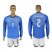 Italy #2 Zappacosta Blue Home Long Sleeves Soccer Country Jersey