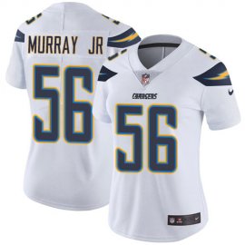 Nike Los Angeles Chargers #56 Kenneth Murray Jr White Womens Stitched NFL Vapor Untouchable Limited Jersey