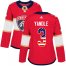 Adidas Florida Panthers #3 Keith Yandle Red Home Authentic USA Flag Womens Stitched NHL Jersey