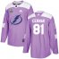 Adidas Tampa Bay Lightning #81 Erik Cernak Purple Authentic Fights Cancer Youth 2020 Stanley Cup Champions Stitched NHL Jersey