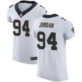 Nike New Orleans Saints #94 Cameron Jordan White Mens Stitched NFL Vapor Untouchable Elite Jersey
