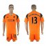 Liverpool #13 Manninger Orange Goalkeeper Soccer Club Jersey