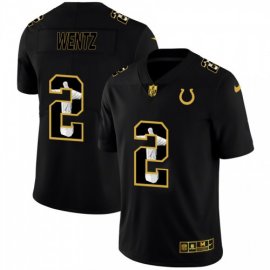 Indianapolis Colts #2 Carson Wentz Mens Nike Carbon Black Vapor Cristo Redentor Limited NFL Jersey