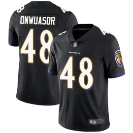 Nike Baltimore Ravens #48 Patrick Onwuasor Black Alternate Mens Stitched NFL Vapor Untouchable Limited Jersey