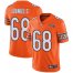 Nike Chicago Bears #68 James Daniels Orange Mens 100th Season Stitched NFL Limited Rush Jersey