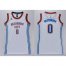 Womens Thunder #0 Russell Westbrook White Dress Stitched NBA Jersey