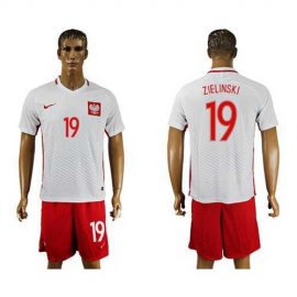 Poland #19 Zielinski Home Soccer Country Jersey